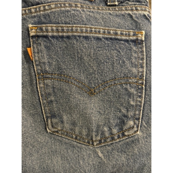 Vintage 80s 34x33 Levi's 501 Orange Tab 29397-005 Dark Wash Denim Jeans USA - Picture 3 of 6